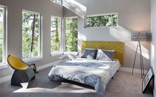 Желтый цвет в интерьере спальни