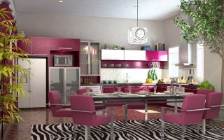 Кухни цвета фуксии – эффектные, кокетливые, чувственные и современные!