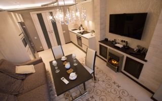 Красивый и функциональный дизайн двухкомнатной квартиры 44 кв. м.