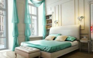 Сочетание бирюзового цвета в интерьере
