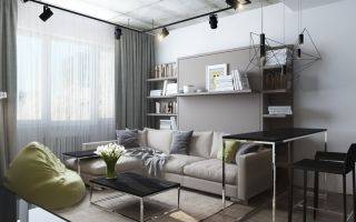 Квартира – студия с одним окном: дизайн интерьера может быть и эстетичным, и эргономичным