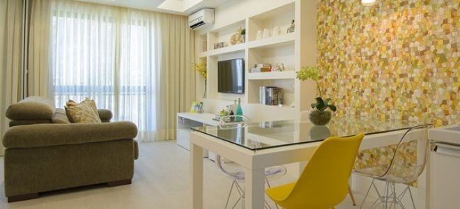 Дизайн однокомнатной квартиры студии в Копакабане