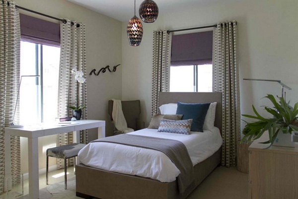 Дизайн спальни с панорамным окном