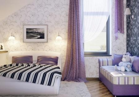 необычный дизайн спальни