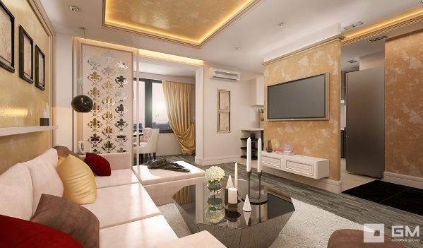 телевизор в гостиной