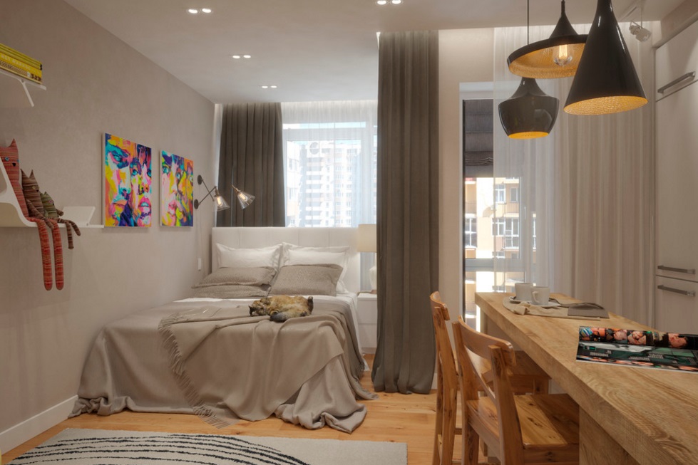 Комфортная квартира 33 м² | Дизайн квартиры, Дизайн, Идеи домашнего декора